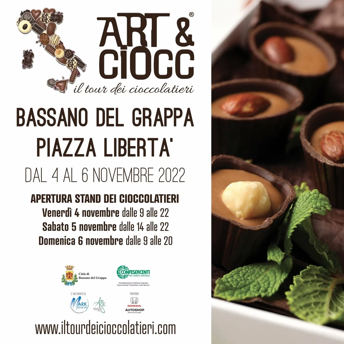 ART & CIOCC Il Tour dei Cioccolatieri a Bassano del Grappa (VI)