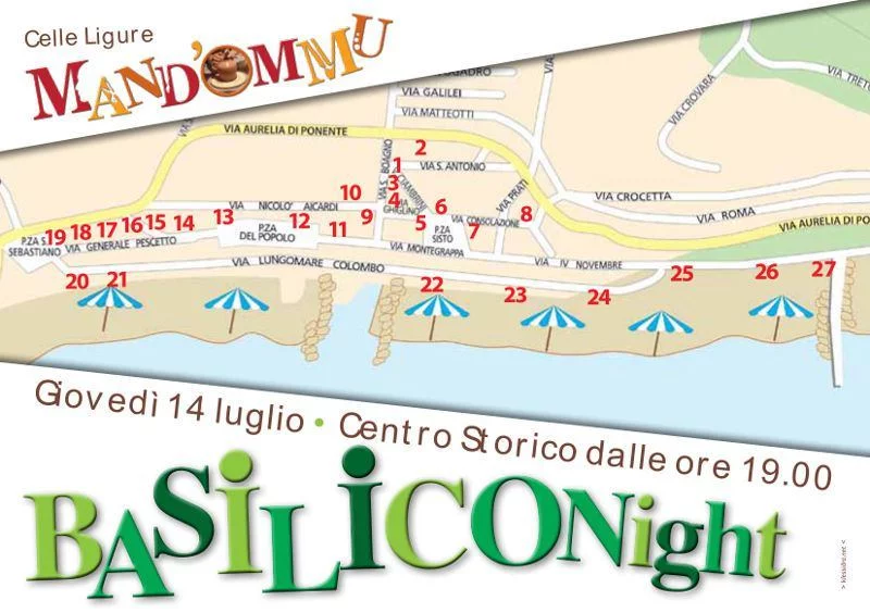 Basilico Night a Celle Ligure