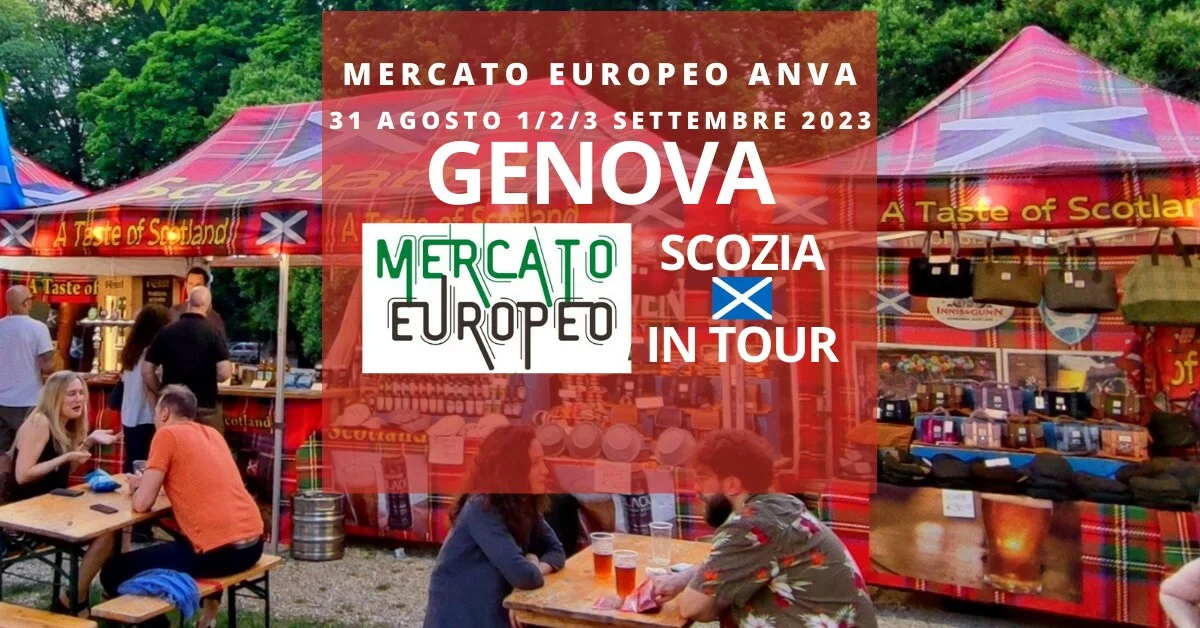 Regioni d'Europa con Scozia in tour a Genova