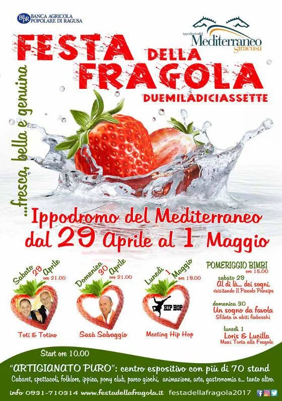 Festa della Fragola 2017 a Cassibile