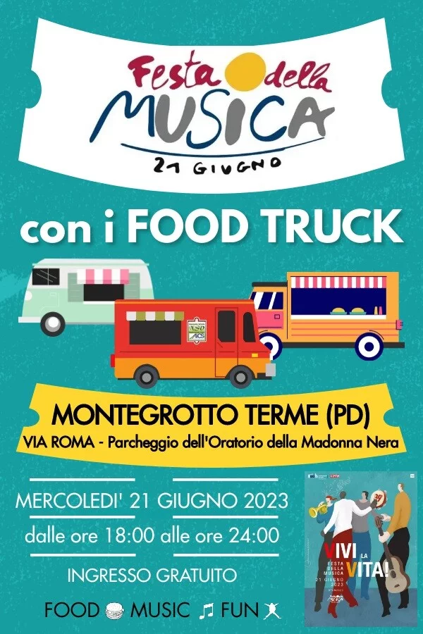 Food Trucks alla Festa della Musica - Montegrotto Terme