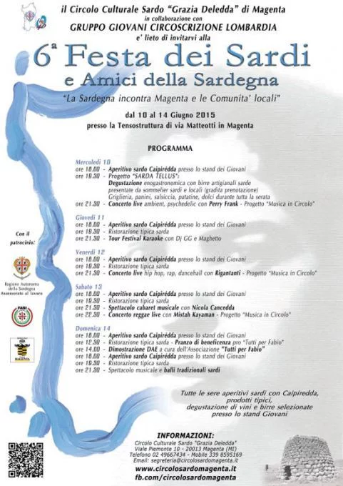 6^ Festa dei Sardi e Amici della Sardegna