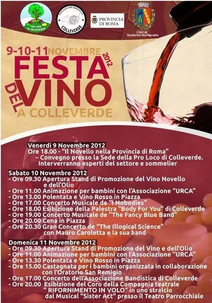 Festa del Vino e dell'Olio Novello 2012 a Colleverde di Guidonia