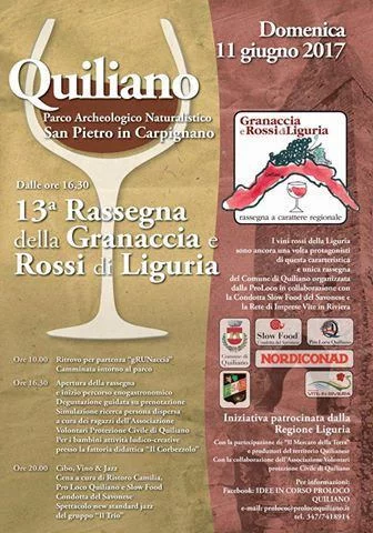 Granaccia e i vini rossi di Liguria 2017