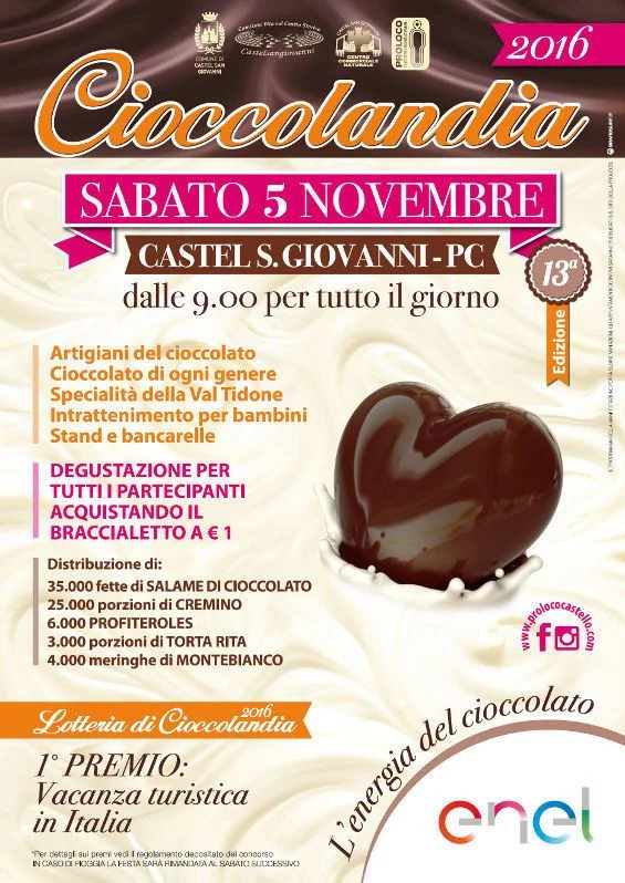 Cioccolandia 2016 a Castel San Giovanni