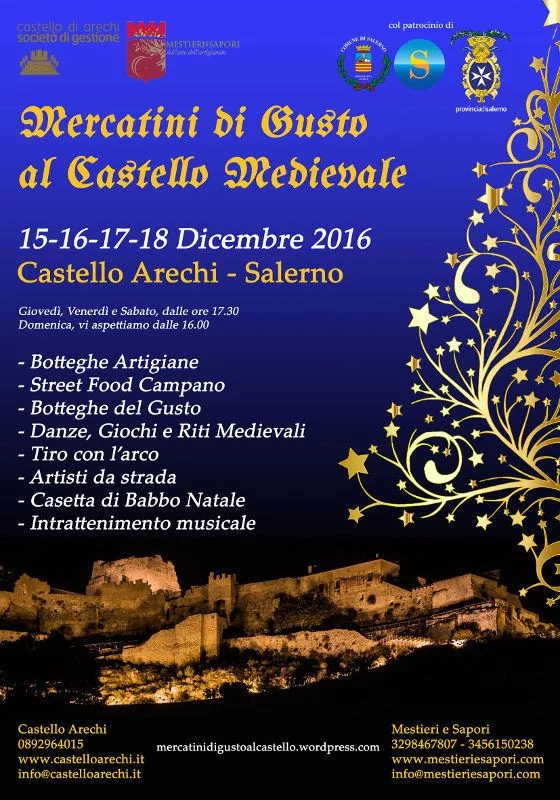 Mercatini di gusto al Castello Medievale Arechi di Salerno