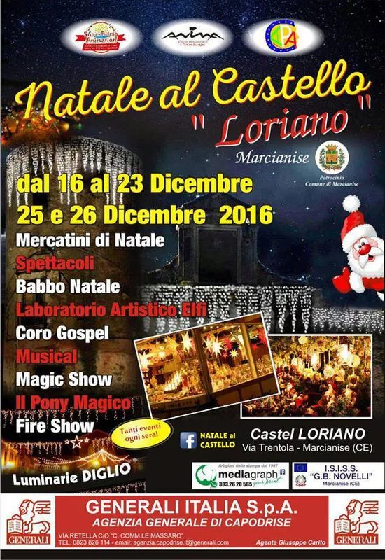 Natale al Castello di Loriano a Marcianise