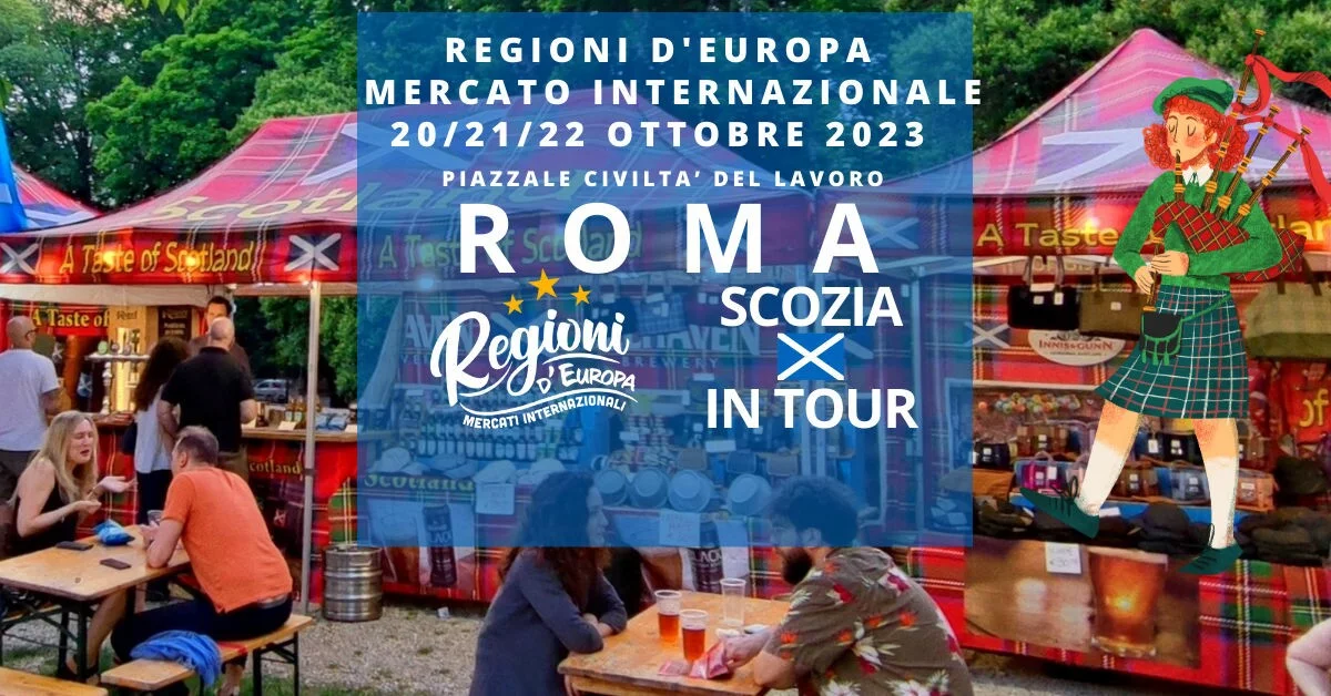 Regioni d'Europa con Scozia in tour a Roma
