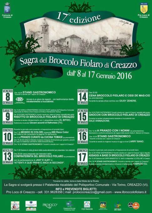 Sagra del Broccolo Fiolaro 2016 a Creazzo, Vicenza