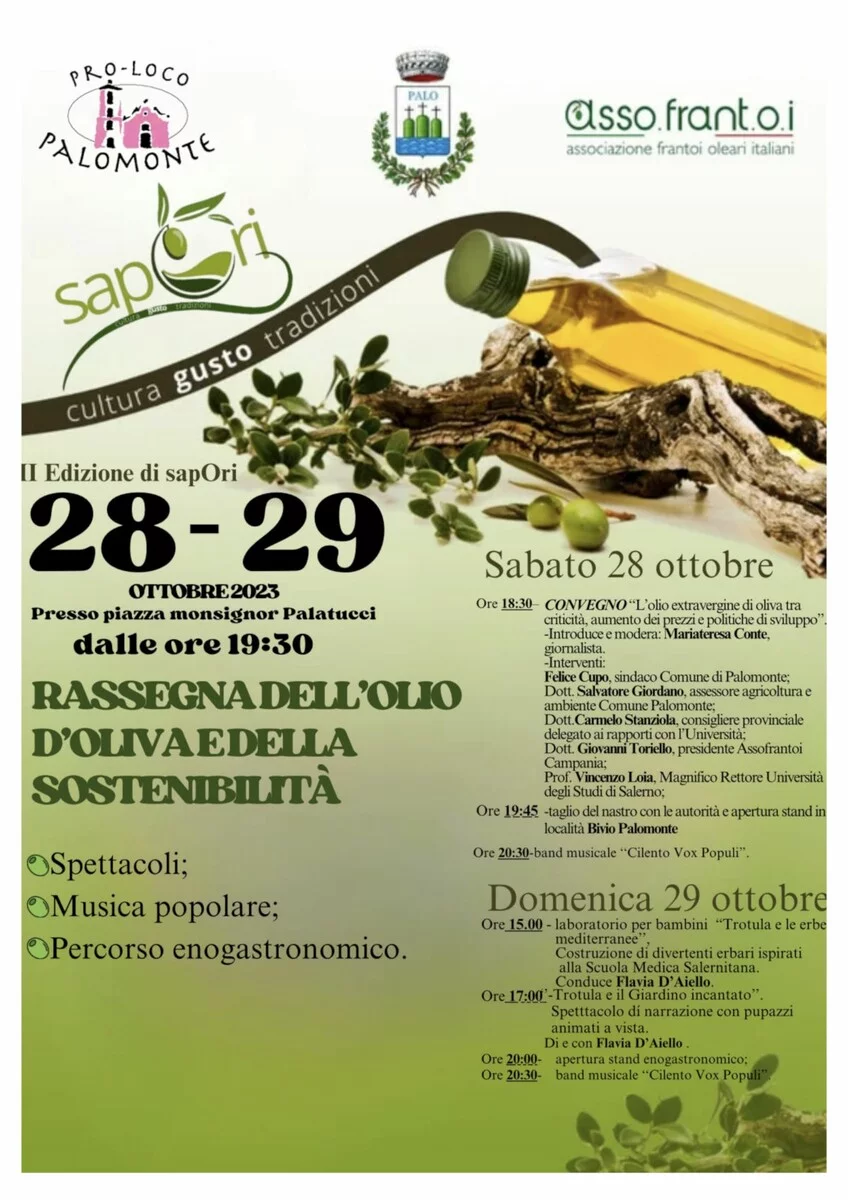 SapOri: Rassegna dell’olio d’oliva e della sostenibilità