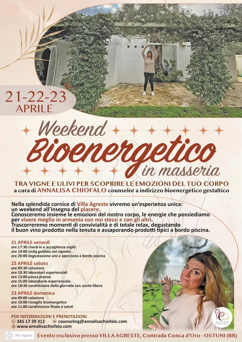 Weekend Bioenergetico in Masseria