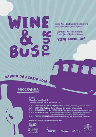 Wine & Bus Tour alla scoperta del Negroamaro e del Primitivo