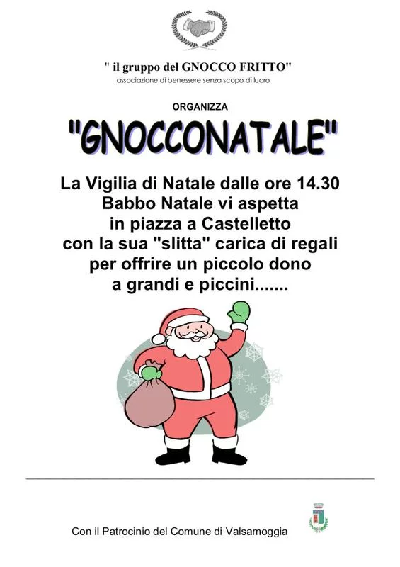 Gnocco Natale a Castelletto 2018