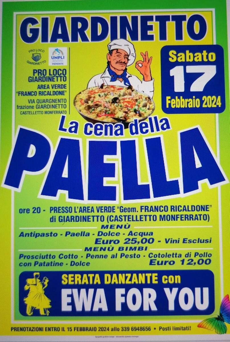 La cena della Paella