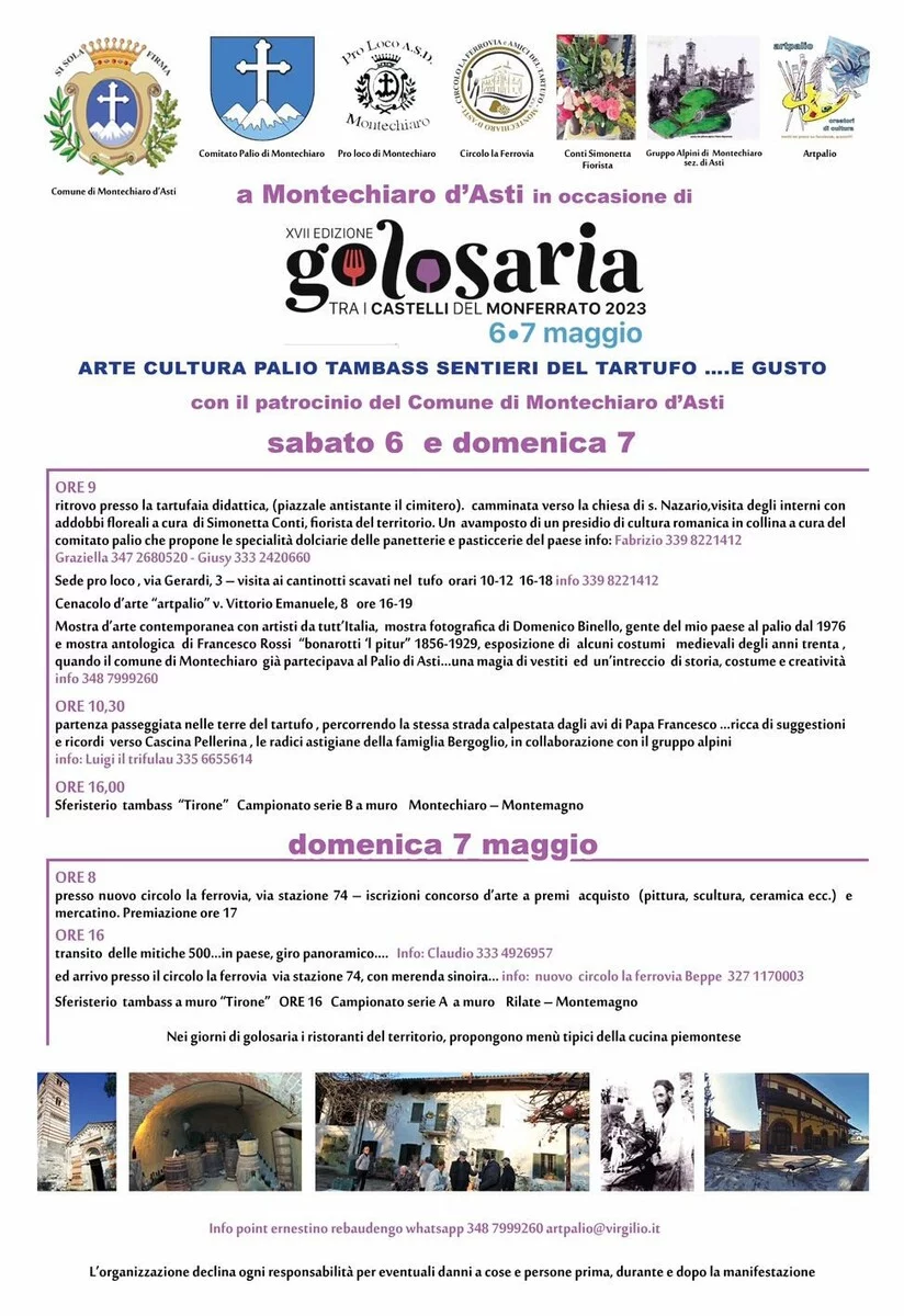 Golosaria - Arte, cultura, tambass e tartufi a Montechiaro d'Asti