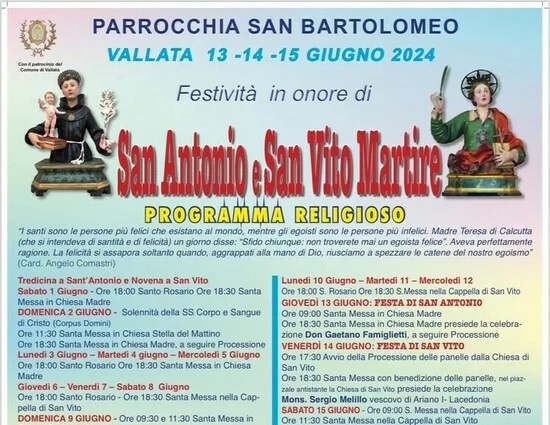 Festa di Sant’Antonio e San Vito Martire - Vallata (AV)