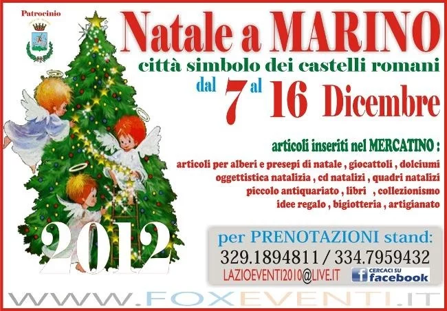 Mercatino di Natale 2012 a Marino, Castelli Romani