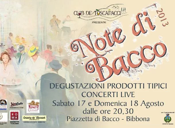 Note di bacco, degustazioni e concerti live a Bibbona