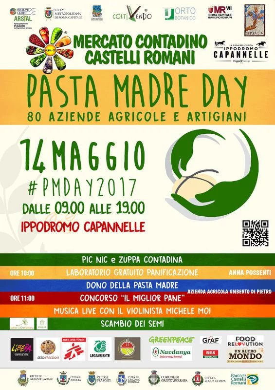 Il Mercato Contadino festeggia il Pasta Madre Day a Capannelle