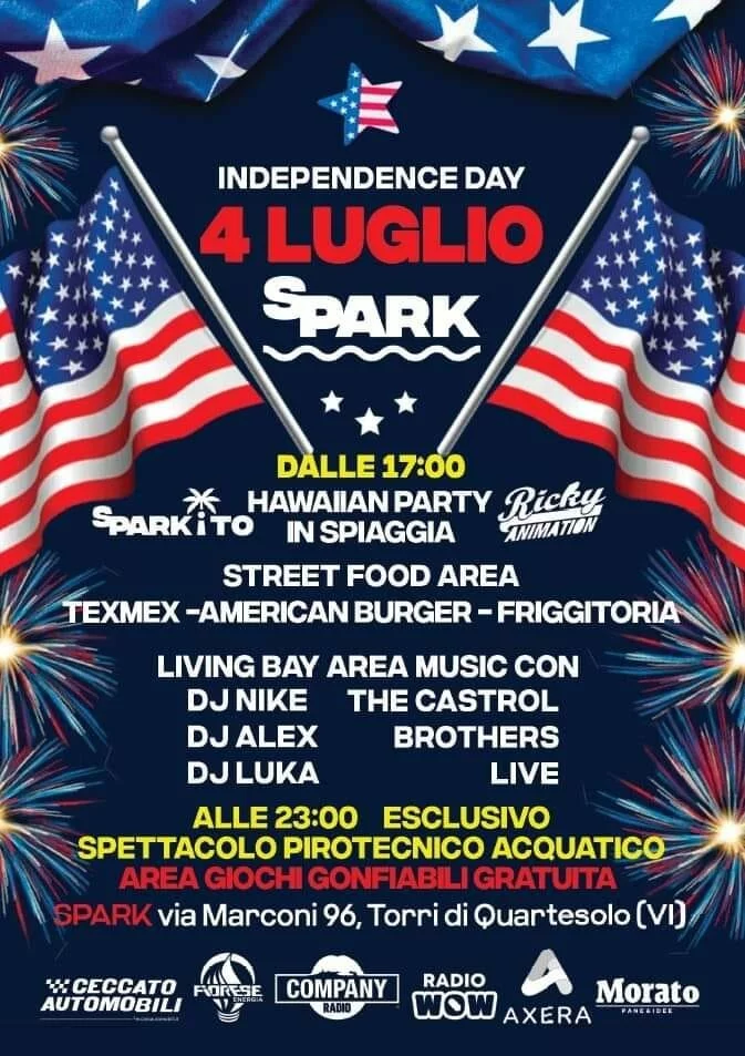4 luglio Independence day a Spark