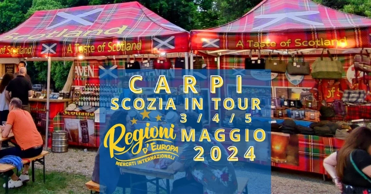 Regioni d'Europa con Scozia in tour a Carpi