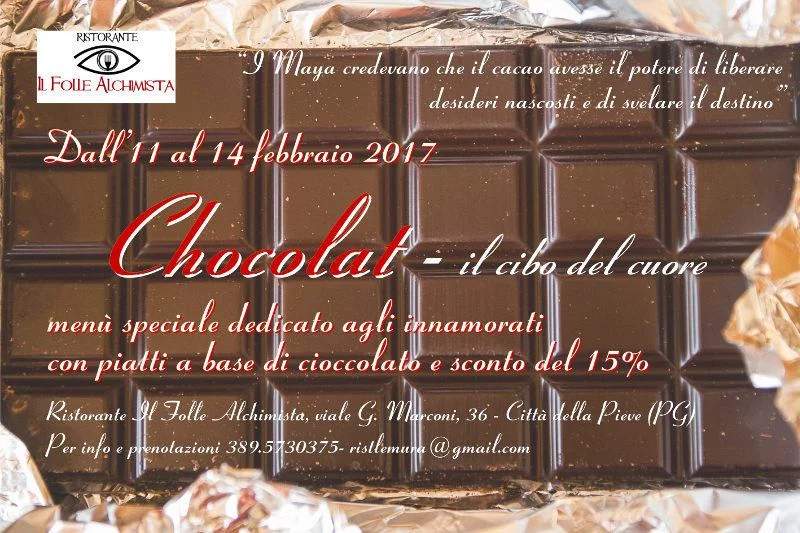 Chocolat - San Valentino al Ristorante Il Folle Alchimista