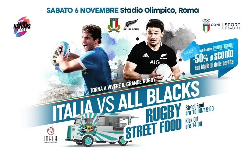 Street Food & Rugby per Italia vs All Blacks