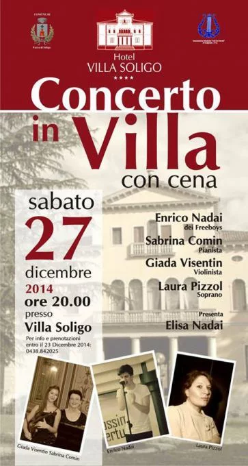 Concerto in Villa con cena a Villa Soligo