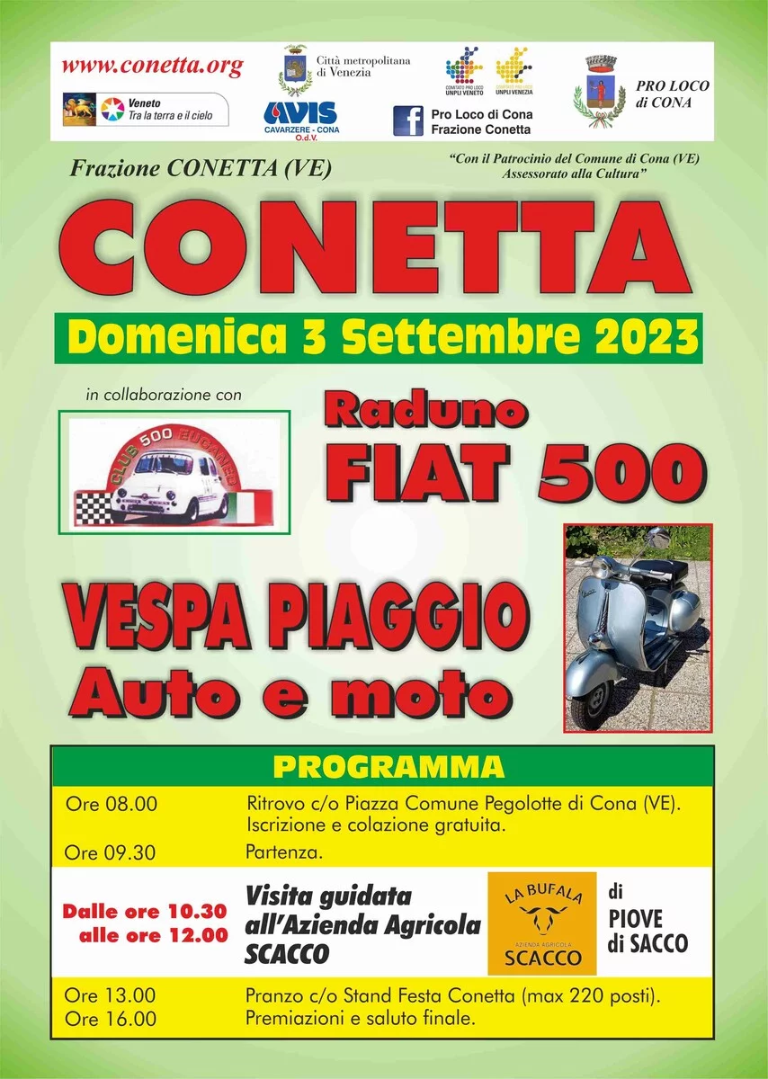 Raduno Fiat 500 Vespa Piaggio auto-moto